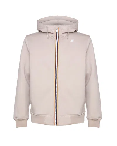 K-way Rainer Spacer Jacket Sweatshirt In Beige Grey