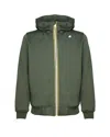K-way Rainer Spacer Jacket Sweatshirt In Green Blackish
