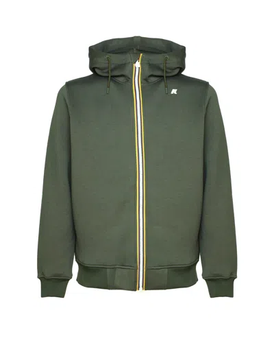 K-way Rainer Spacer Jacket Sweatshirt In Green