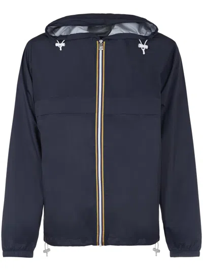 K-way Rd Claude 1965 Lightweight Hooded Jacket In Blue