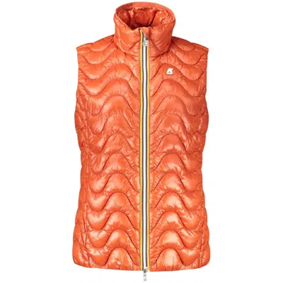 K-way Red Polyamide Women Jacket In Orange