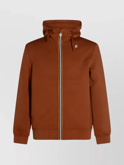 K-WAY RELAXED FIT HOODED JACKET WITH RIBBED CUFFS AND HEM