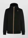 K-way Lightweight Scuba Jacket With Adjustable Hood In Blue