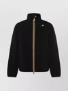K-way Black Valentine Plain Warm Casual Jacket In Black