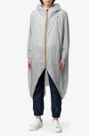 K-way Rennes Waterproof Packable Rain Poncho In Grey