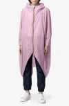 K-way Rennes Waterproof Packable Rain Poncho In Pink Lavender