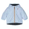 K-way Stripe-detail Hooded Jacket In Cielo