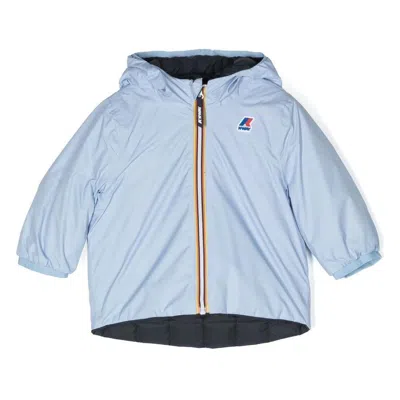 K-way Babies' Le Vrai Hooded Zip Jacket In Cielo