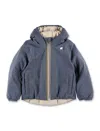 K-way Reversible Hooded Down Jacket For Kid In Multi