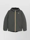 K-way Duck Down Padded Jack St Thermo Reversibile Jacket In Gray