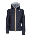 K-way Blue Depth-grey Lily Plus.2 Reversible Waterproof Jacket In Black