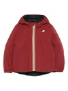 K-way Hooded Zip-up Jacket In Burgundy