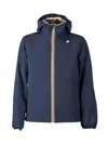 K-way Jack St Warm Double Slim-fit Giacca Reversibile. In Poliestere Elasticizzato Impermeabile. Imbottitu In Blue
