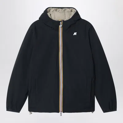 K-way Kids' Reversible Jack Jacket In Black/green