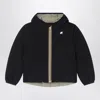 K-way Reversible Jack Jacket In Black/green In Black