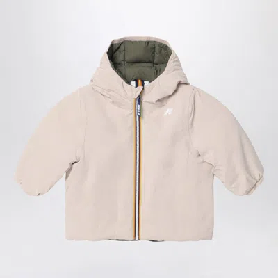 K-way Kids' Reversible Jack Jacket Pink/green In Neutral