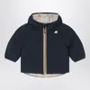 K-way Reversible Jack Thermo Jacket In Blue/beige In Blue