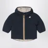 K-way Reversible Jack Thermo Jacket In Blue/beige In Blue