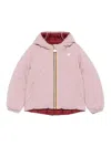 K-way Hooded Reversible Jacket In Pink