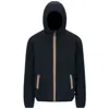 K-way Reversible Jacket With Smooth And Sherpa Textures In Blue