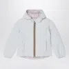K-way Reversible Lily Thermo Jacket In Gardenia White/pink In White
