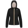 K-way Reversible Slim Fit Jacket With Waterproof And Windproof Sides In Black