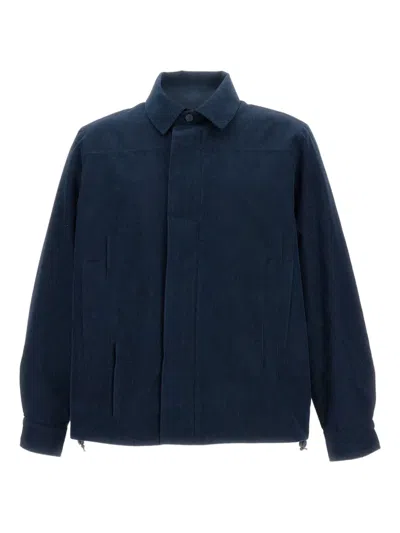K-way Ribbed Jacket In Blue