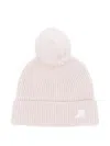 K-way Ribbed Pom-pom Beanie In Pink