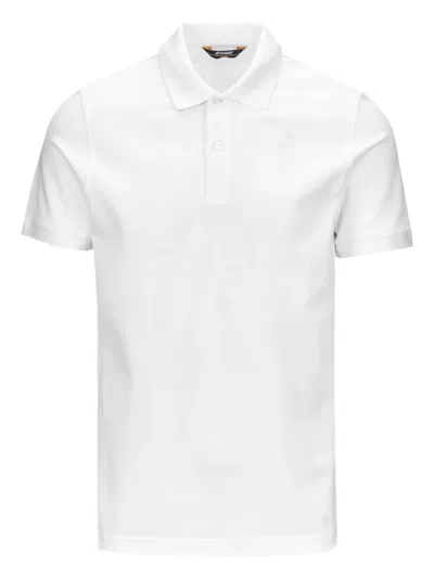 K-way Ribbed-trim Polo Shirt In White