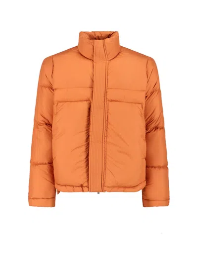 K-way Modern Puffer Jacket High Collar In Orange