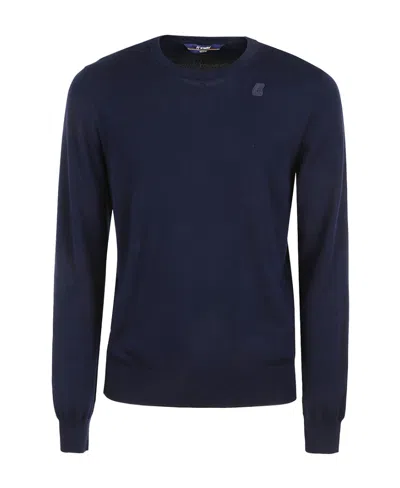K-way Round Neck Pullover Sweater In Black