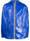 K-way Royal Blue Lightweight Hooded Jacket In Royal Blue
