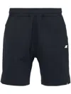 K-way Rubberised-logo Track Shorts In Blue