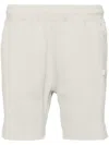K-way Rubberised-logo Track Shorts In Neutrals