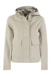 K-way K Way Sarthe Hooded Jacket In Neutral