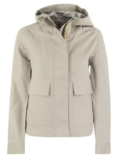 K-way K Way Sarthe Hooded Jacket In Ice