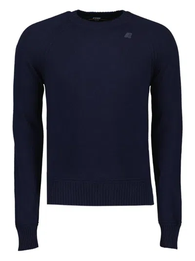 K-way Sebas Ribbed Knitwear In Blue