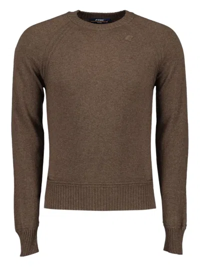 K-way Sebas Sweater In Brown