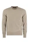 K-way Sebastien - Crewneck Cotton Sweatshirt In Beige
