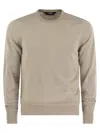 K-way Sebastien - Crewneck Cotton Sweatshirt In Beige