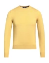 K-way Sebastien Merino Man Sweater Mustard Size S Merino Wool In Yellow