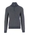 K-way Sevigny Half-zip Jumper In Gray