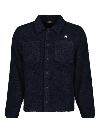 K-WAY SHERPA BUTTON-FASTENING SHIRT JACKET