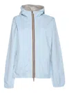 K-way Lily Plus.2 Double Short Down Jacket In Black