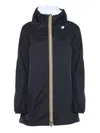 K-way Sophie Mid-length Down Jacket In Black