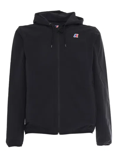 K-way Jourdain Hooded Zip-up Jacket In Black