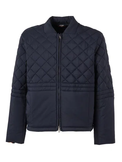 K-way Bariol Quilted Jacket In Blue