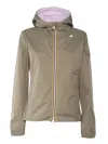 K-way Lily Plus.2 Double Short Down Jacket In Green