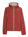 K-way Lily Plus.2 Double Short Down Jacket In Red