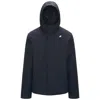 K-way Short Jacket With Adjustable Hood In Multi